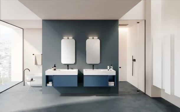 Suspended Lime 2-0 229 Bathroom Cabinet by Azzurra