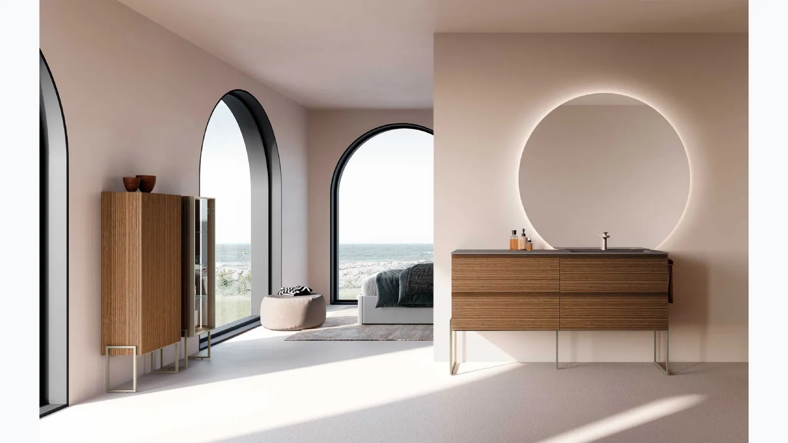 Floor-standing Lime 2-0 230 bathroom furniture by Azzurra