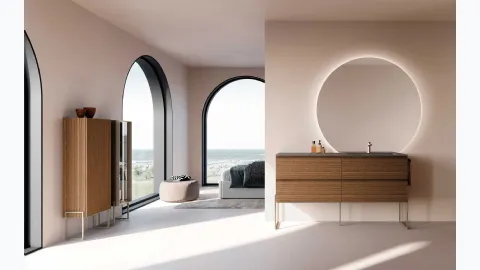 Floor-standing Lime 2-0 230 bathroom furniture by Azzurra