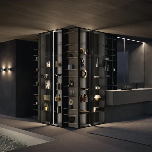 Suspended Lime 3-0 306 Bathroom Cabinet in Ashen Oak by Azzurra.