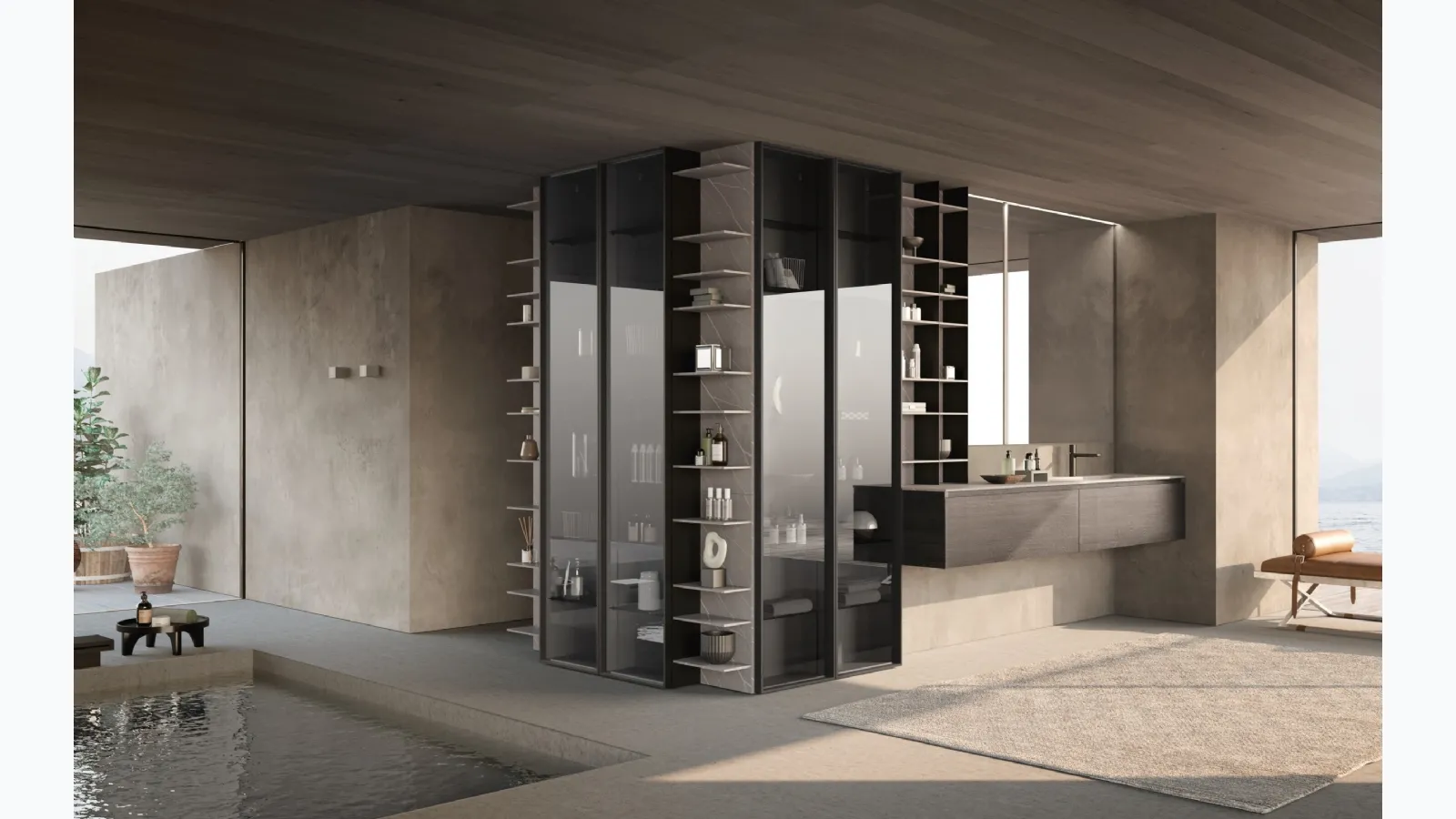 Suspended Lime 3|0 Comp 01 Bathroom Mobile by Azzurra