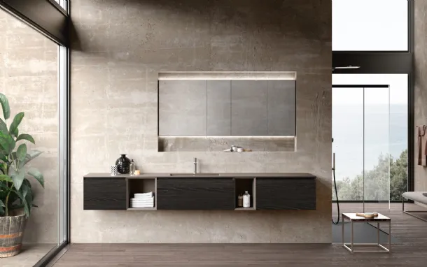 Wall-hung Lime 3.0 Comp 14 Bathroom Vanity Unit by Azz