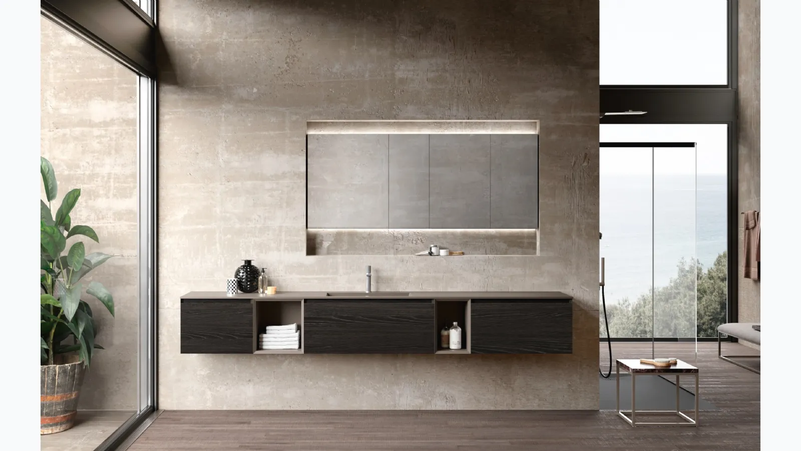 Wall-hung Lime 3.0 Comp 14 Bathroom Vanity Unit by Azz