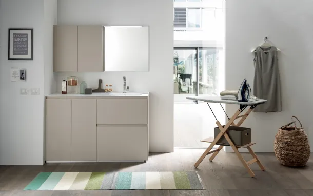Mobile Laundry in matte lacquered Lime Wash Comp 05 by Azzurra