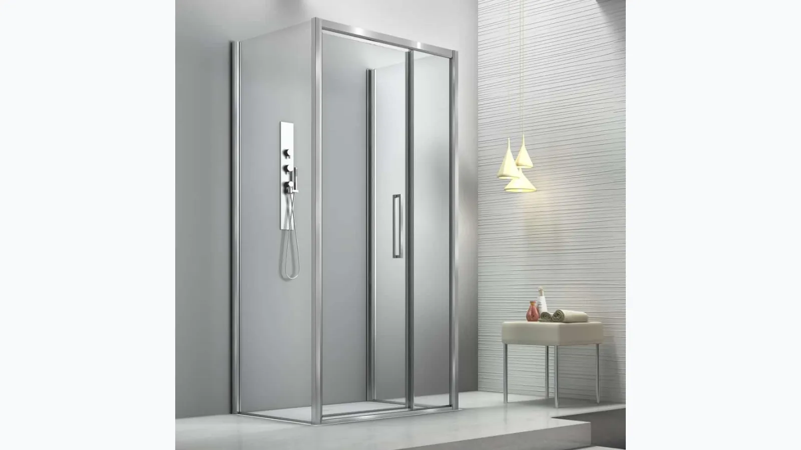 Live Top hinged shower enclosure by Megius