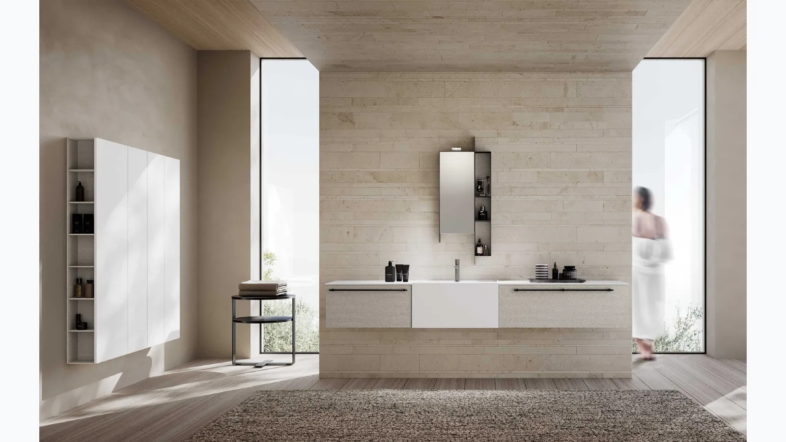 Suspended Bathroom mobile M System 032 by Baxar