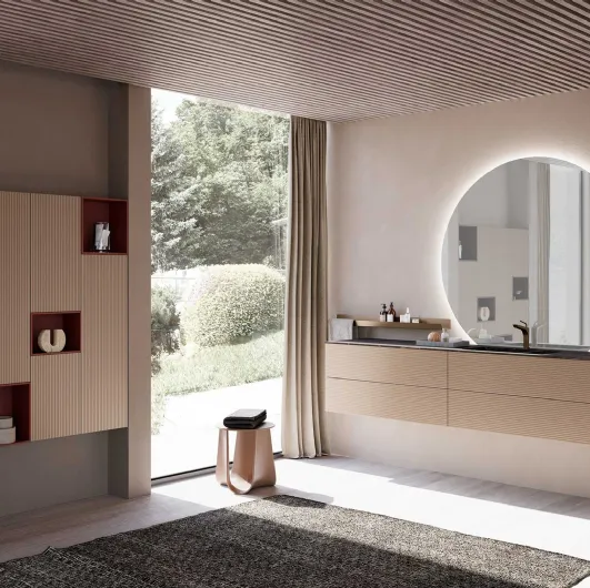 Suspended bathroom cabinet M System 033 by Baxar