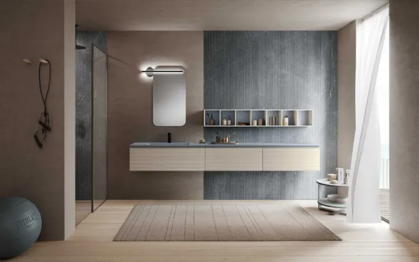 Suspended Bathroom Cabinet M1 System 136 by Baxar