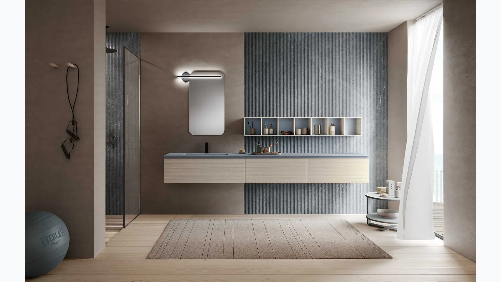 Suspended Bathroom Cabinet M1 System 136 by Baxar