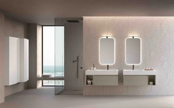 Suspended bathroom unit M1 System 144 by Baxar