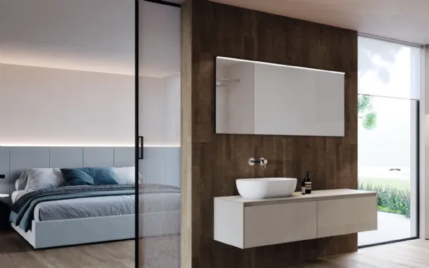 Suspended bathroom cabinet M2 System 244 by Baxar.
