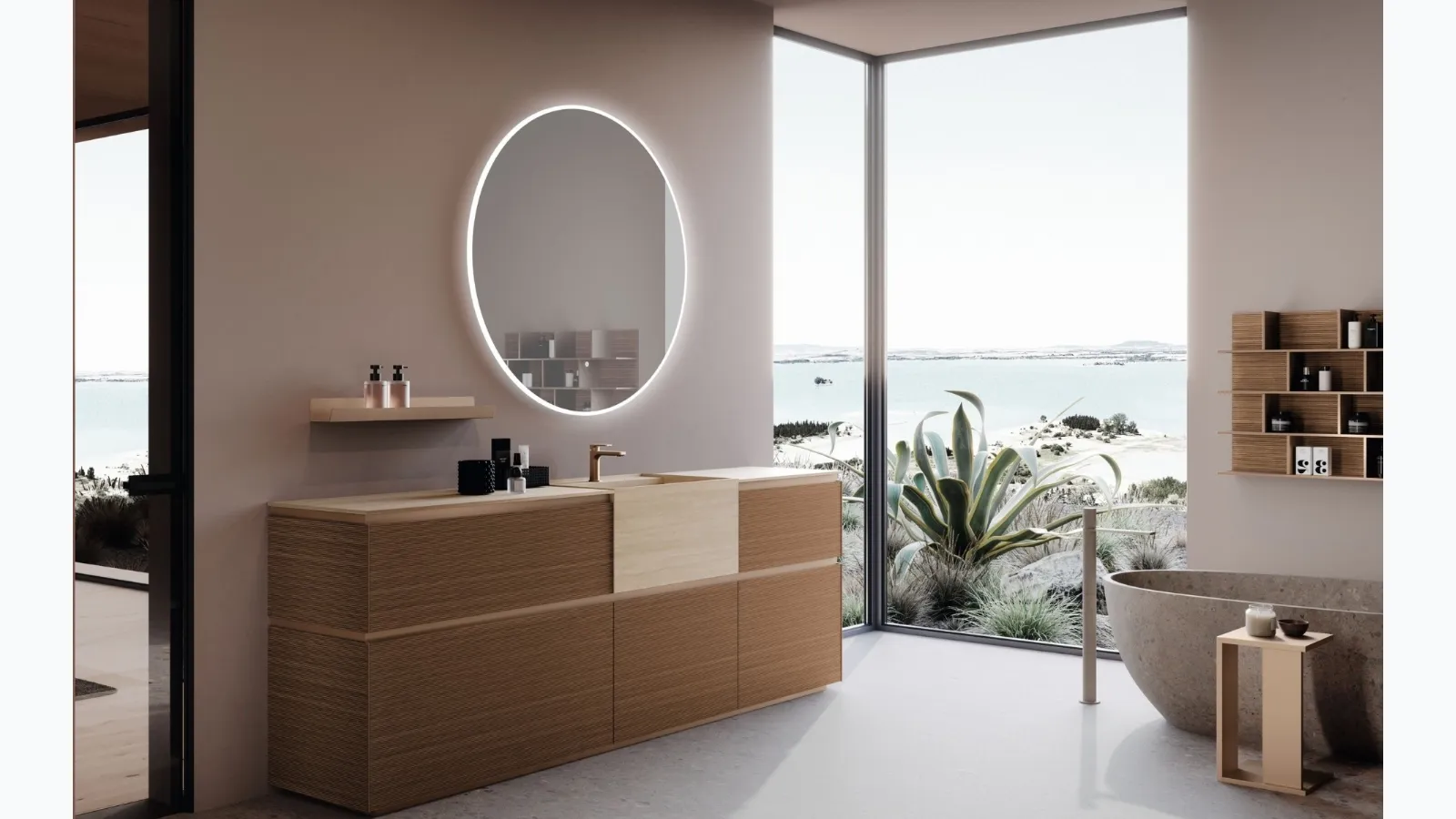 Bathroom furniture M2 System 245 by Baxar