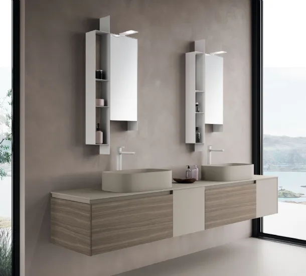 Wall-mounted bathroom unit M2 System 246 by Baxar