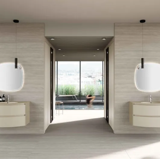 Suspended bathroom cabinet M2 System 249 by Baxar.