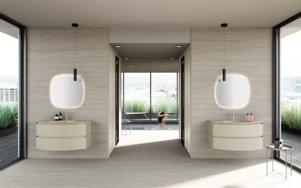 Suspended bathroom cabinet M2 System 249 by Baxar.