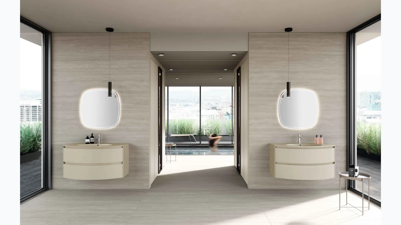 Suspended bathroom cabinet M2 System 249 by Baxar.