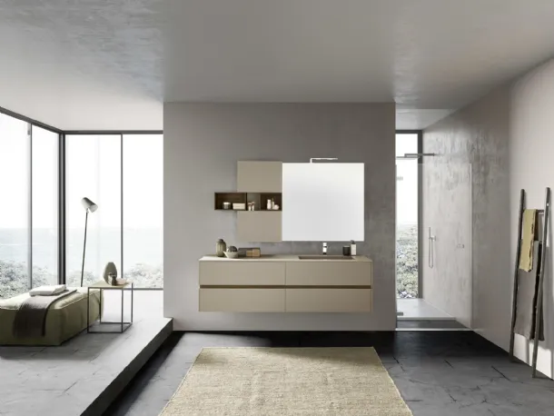 Suspended Bathroom Vanity M2 System C202 by Baxar