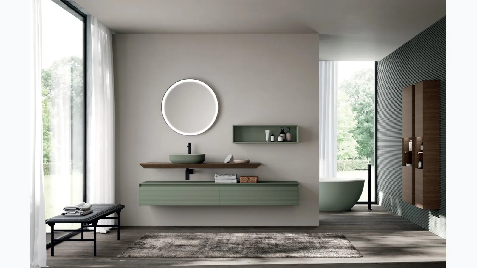 Bathroom Furniture M3 System 304 by Baxar