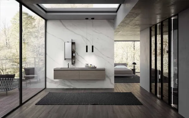 Suspended Bathroom Vanity M3 System 311 by Baxar