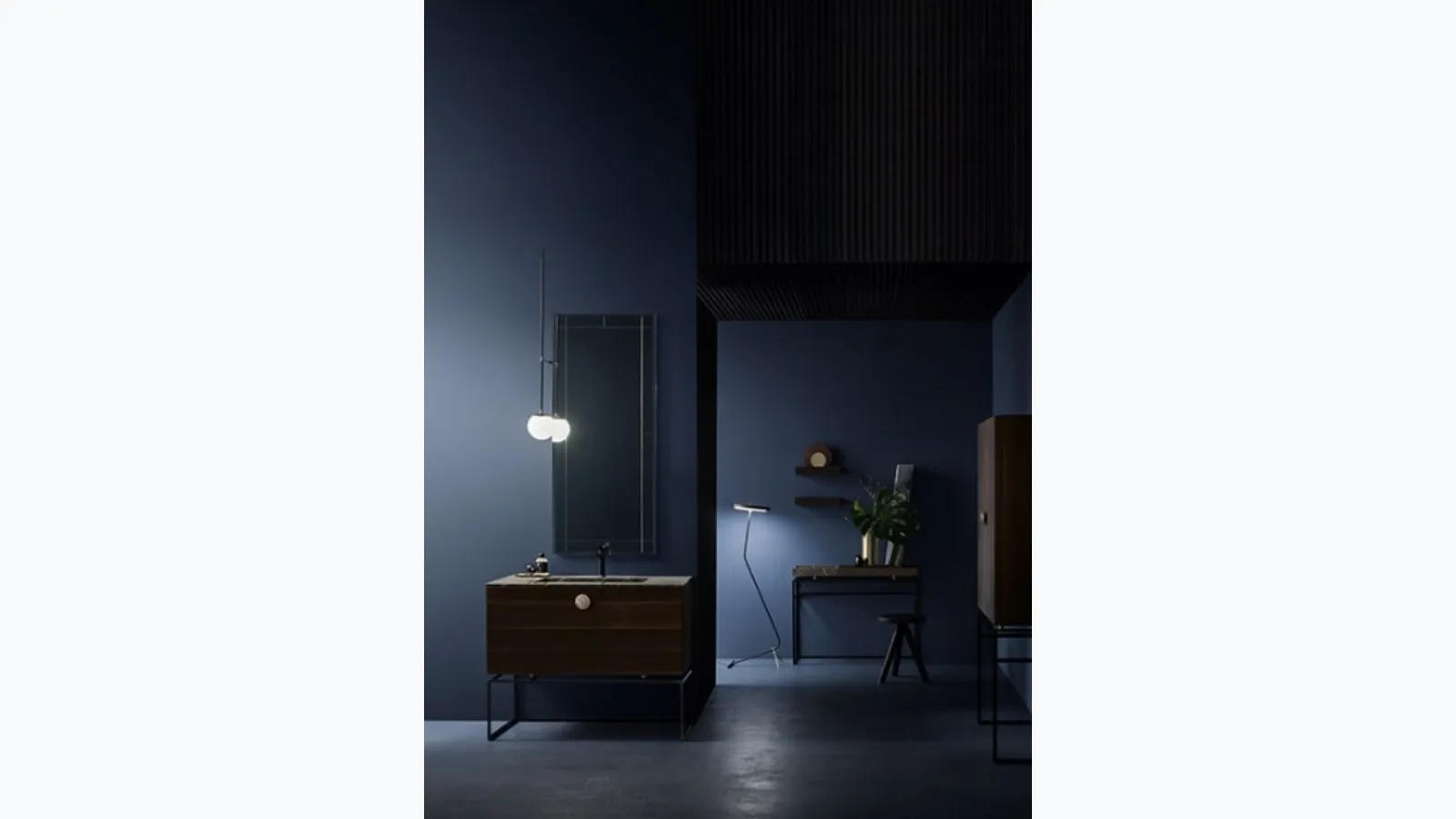 Maori 04 freestanding bathroom cabinet in eucalyptus by Ceras