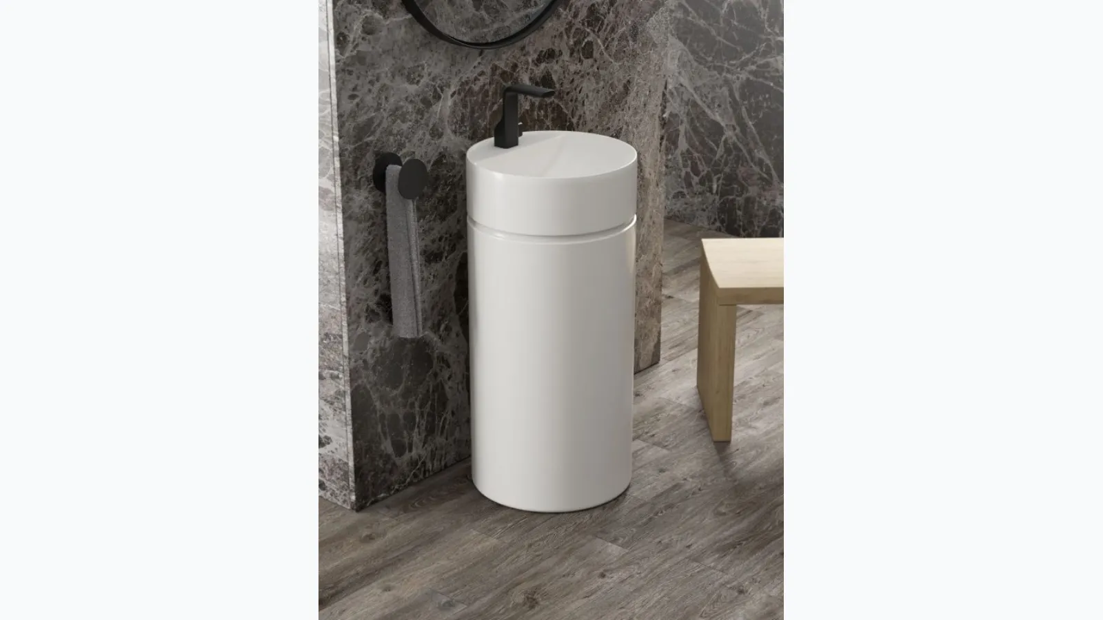 Monotwin Slim washbasin by Flaminia