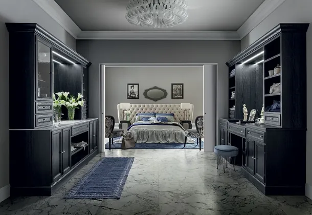 Bathroom Vanity Unit Paestum 04 in Decapé Nero by Ceras