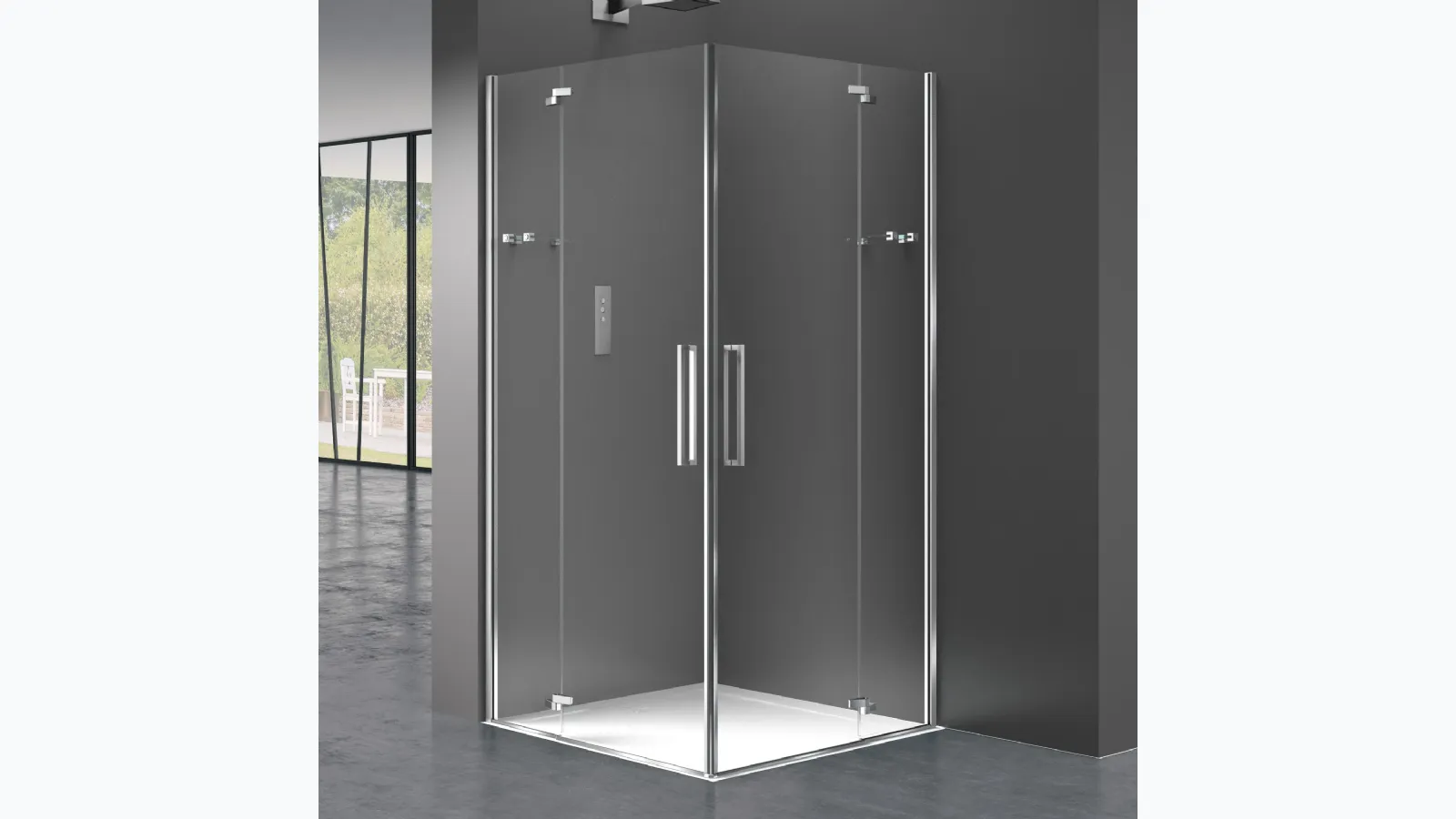 Prisma 2.0 shower enclosure with swing door by Meg