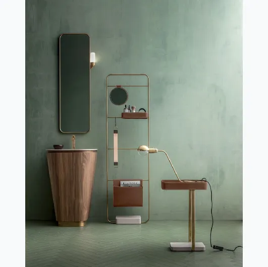 Suede 01 Bathroom Vanity in Canaletto Walnut by Cerasa