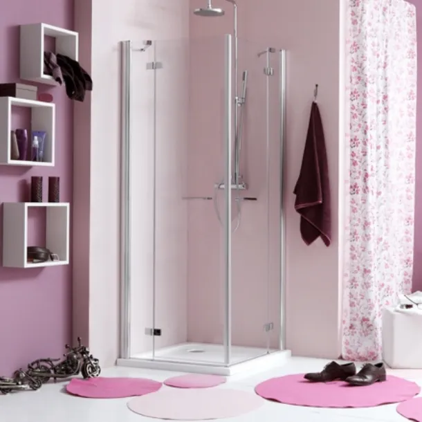 Web 2.0 Hinged Shower Enclosure by Meg