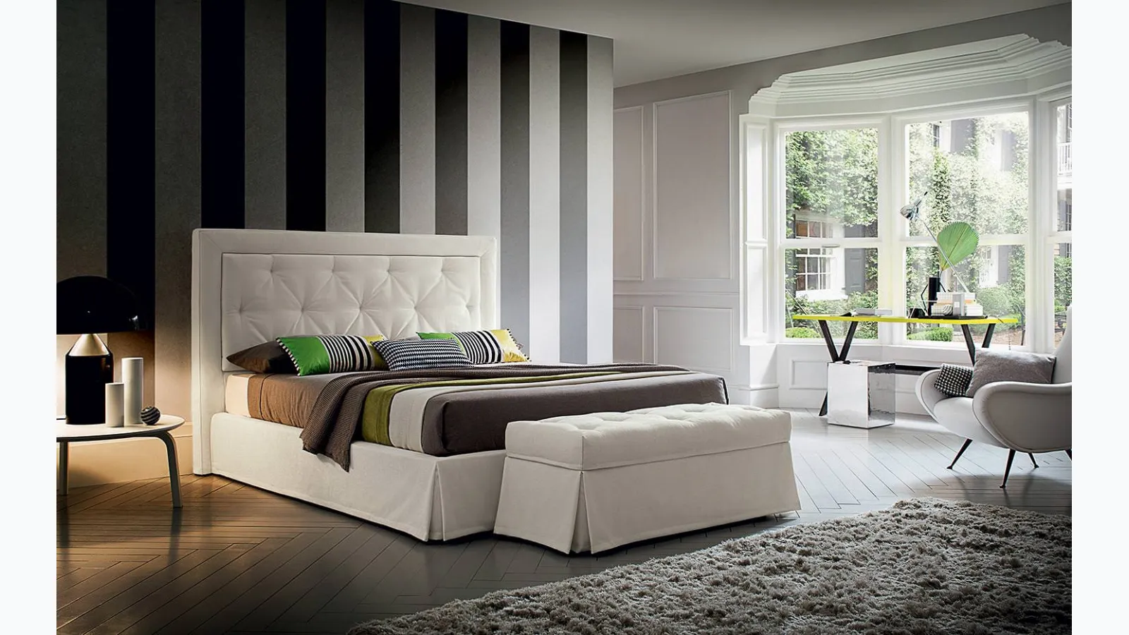 Fabric bed Adrian by Felis