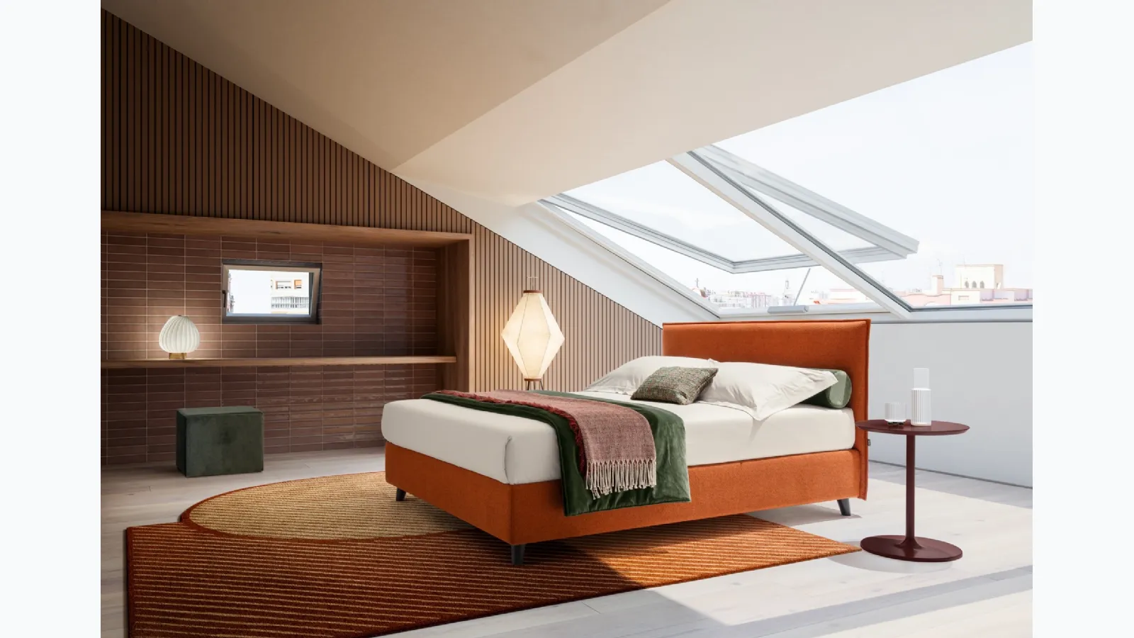 Bed with storage box Agata by Twils