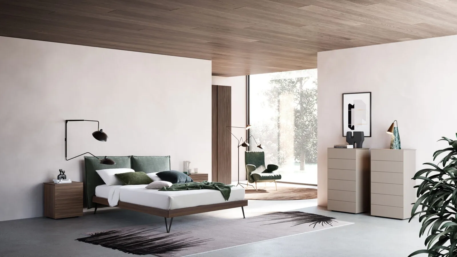 Alissa Night 14 Bed with Padded Headboard by Orme.