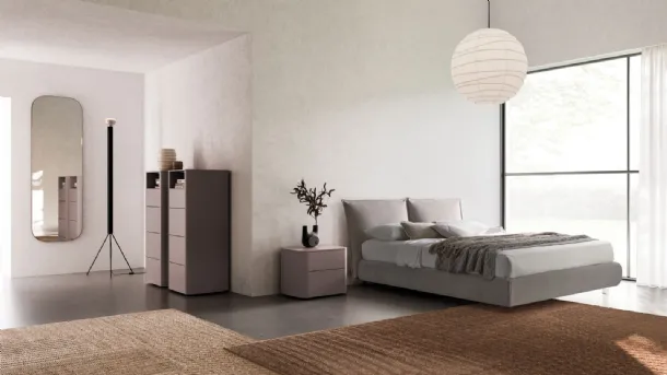 Alissa Night 15 upholstered bed in fabric by Orme