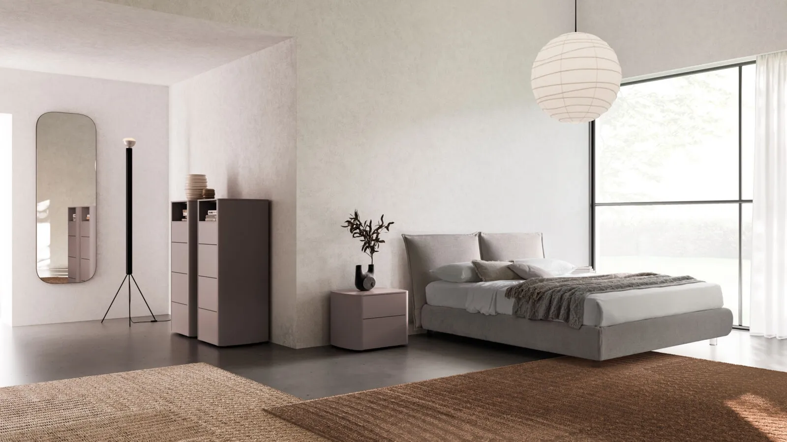 Alissa Night 15 upholstered bed in fabric by Orme