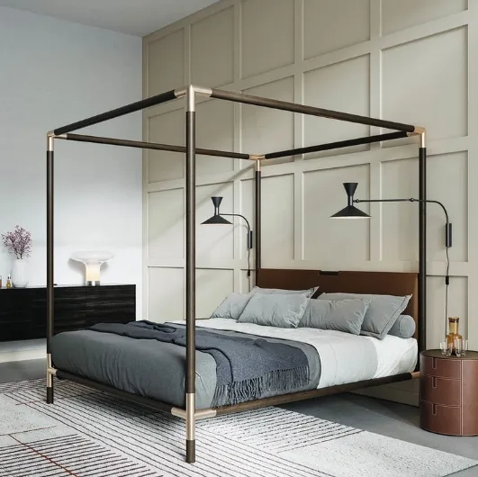 Arborè four-poster bed by Alivar