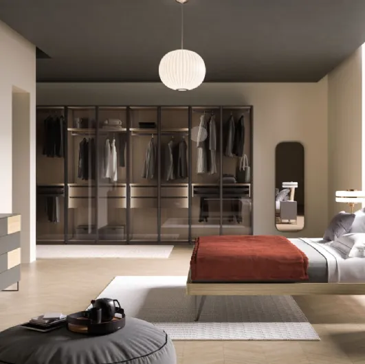 Aura Night 12 Bed in Rovere material by Orme.