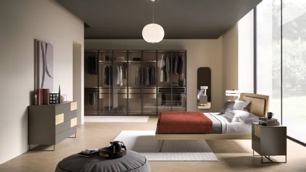Aura Night 12 Bed in Rovere material by Orme.