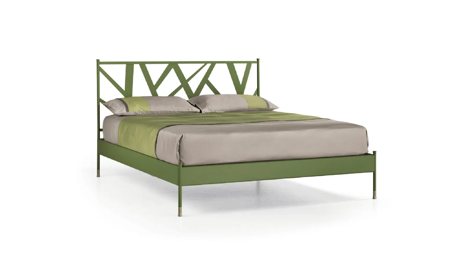 Bamboo interwoven headboard bed by Cantori