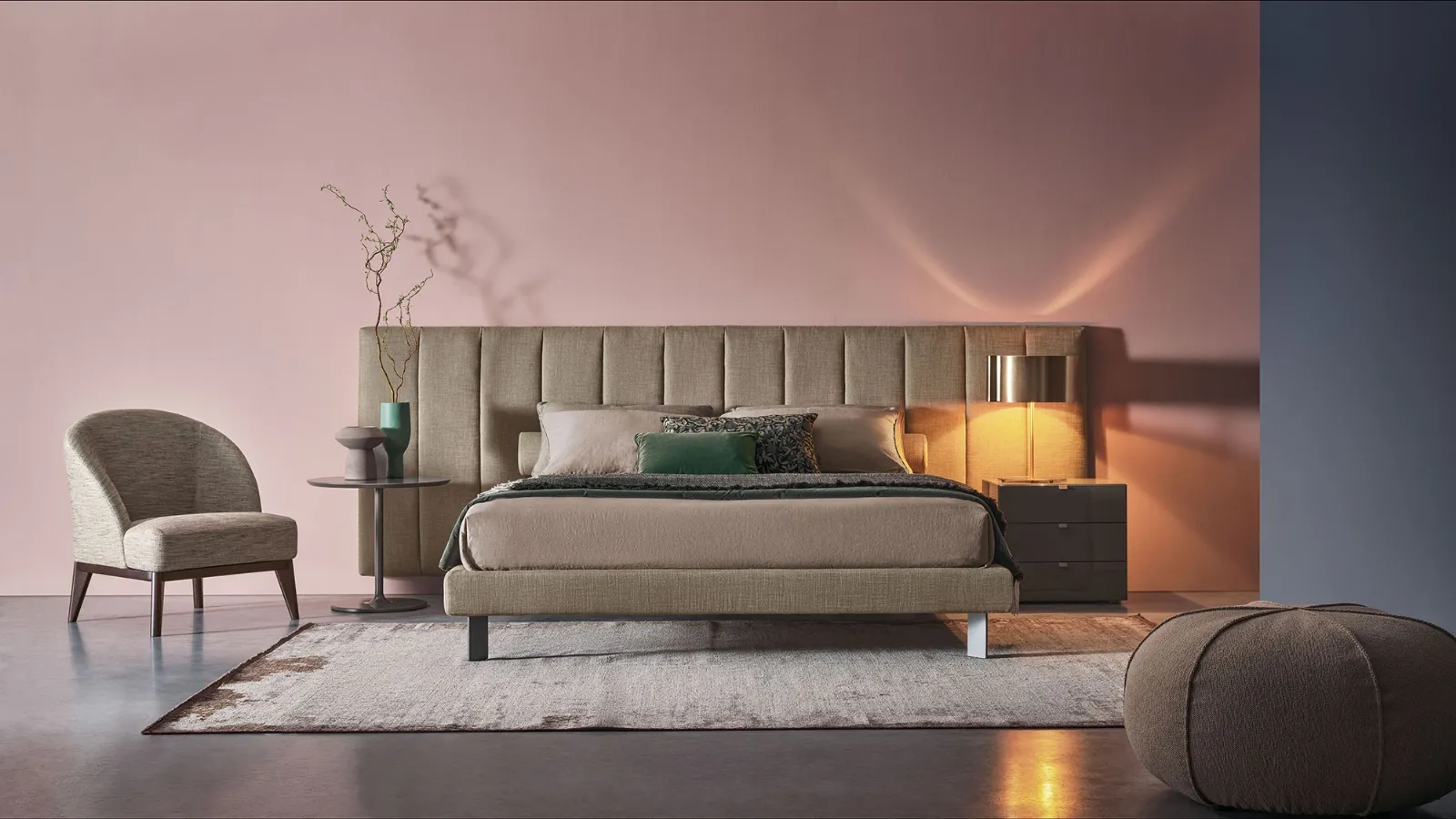 Double bed Boiserie Oscar by Twils.