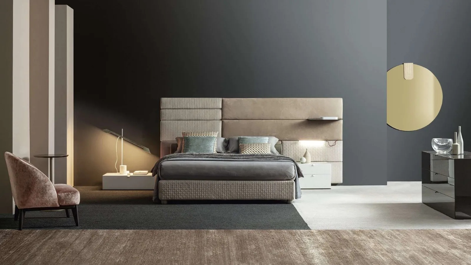 Double bed Boiserie set by Twils