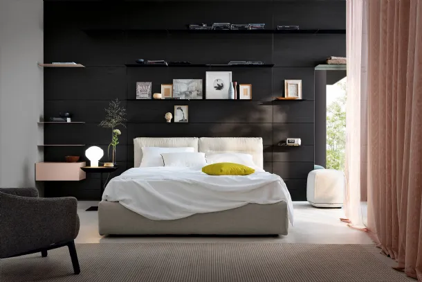 Bombosoft padded bed with Kristalia storage container