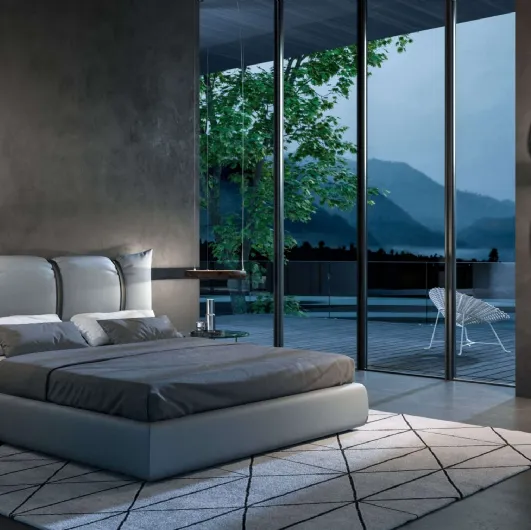 Bed with storage box Confit by Ozzio