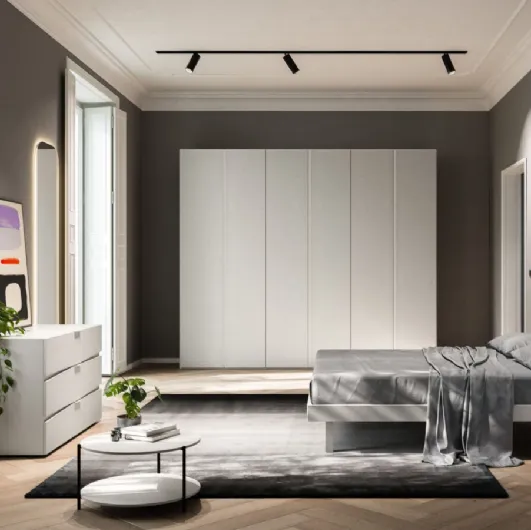 Bed with headboard Contra Night 02 by Orme