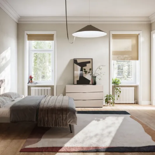 Bed with headboard Contra Night 06 by Orme.