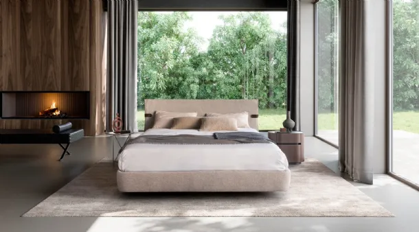Bed Dress Code with storage by Presotto