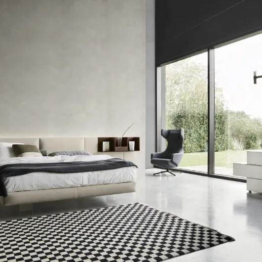 Eclectic Padded Bed by Sangiacomo.