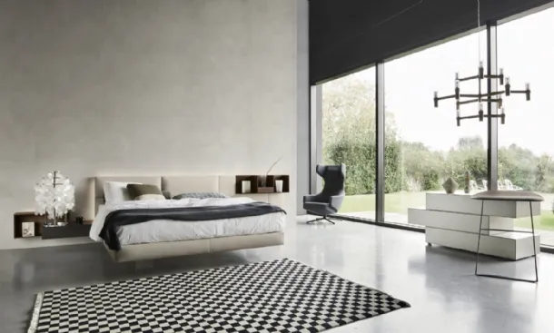 Eclectic Padded Bed by Sangiacomo.