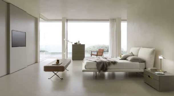 Upholstered fabric bed Fez by Presotto