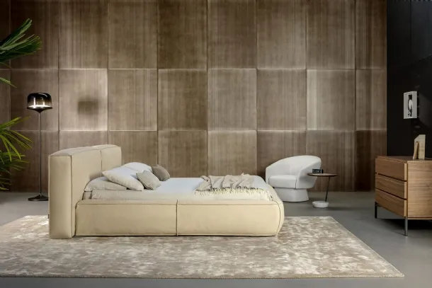 Bonaldo's Leather Fluff Bed.