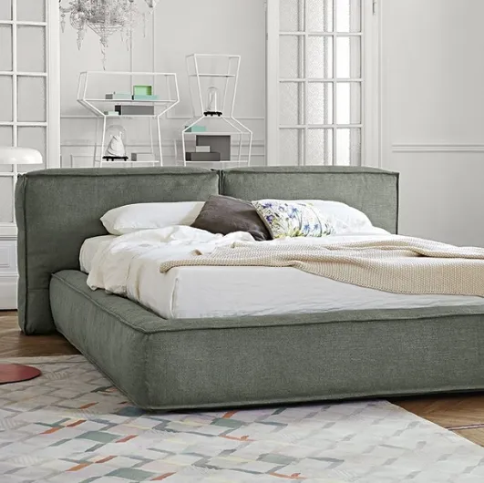 Fluff fabric bed by Bonaldo